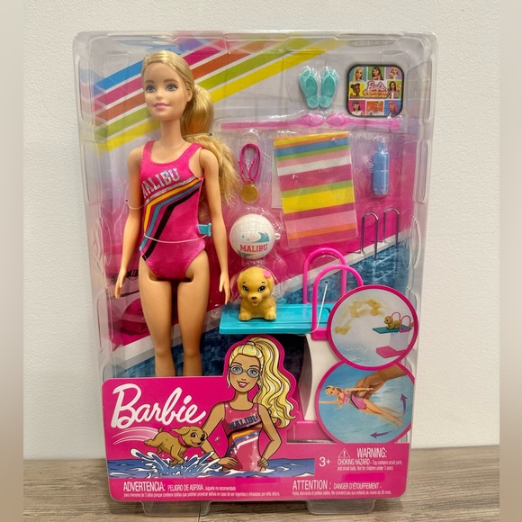 Mattel | Toys | Barbie Dreamhouse Adventures Swim N Dive Doll Set ...